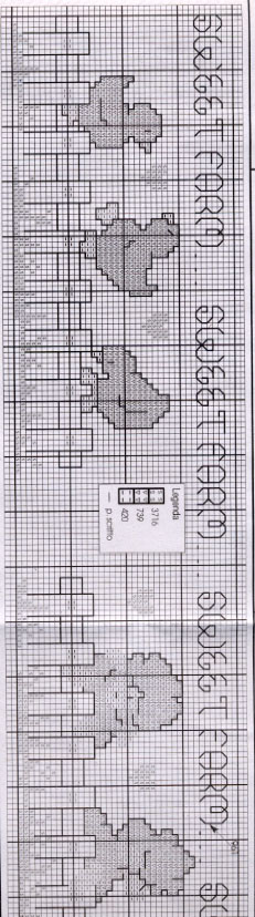 Schema punto croce 1 parte lenzuolino